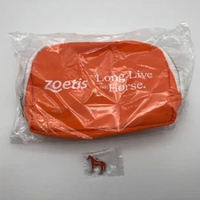 NEW Zoetis Waist Bag Fanny Pack & Pin Orange White Long Live the Horse