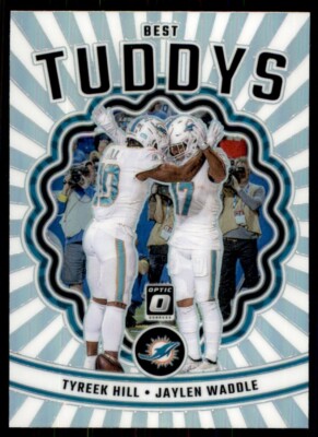 Tyreek Hill Jaylen Waddle 2023 Donruss Optic BEST TUDDYS Miami