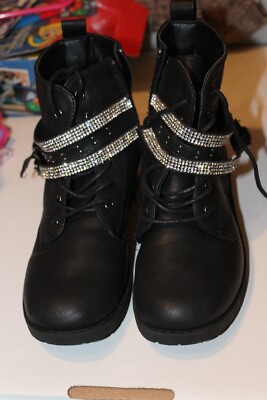 Mudd Girls sz. 3 Side Zip Fashion Boots Black