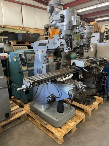 Bridgeport Milling Machine 48" Table DRO and Power Feed