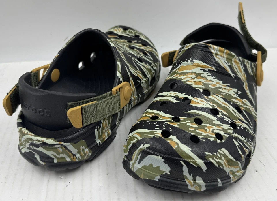 Zapatos Crocs Todo Terreno Para Mujer Talla 8 Camuflaje Zueco Goma Zapatos Eslinga Foto 3 de 4