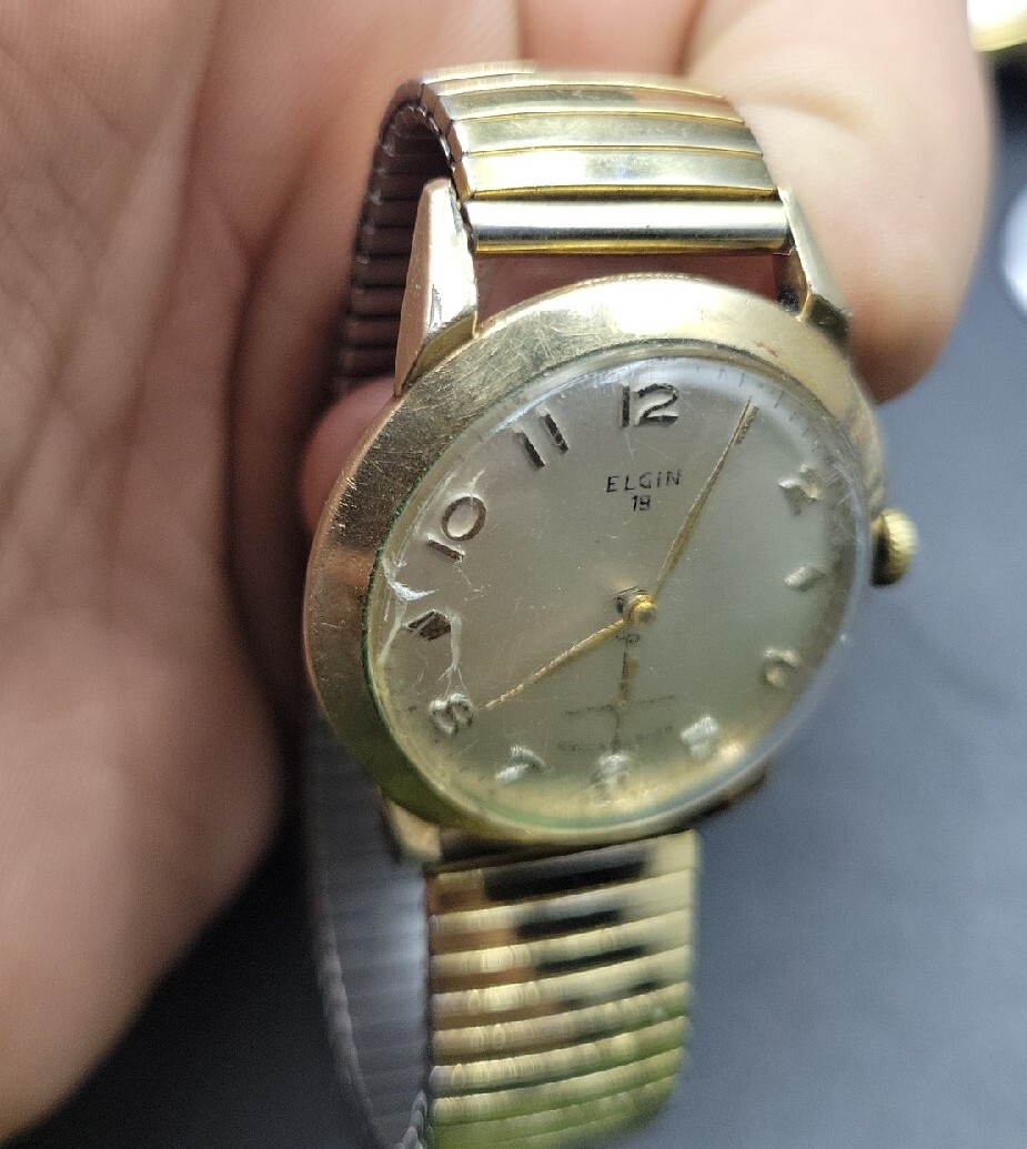 ELGIN サンバースト ヴィンテージアナログ時計 ELGIN サンバースト ヴィンテージアナログ時計