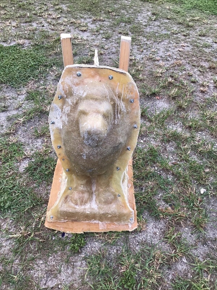 Homemade Latex/fiberglass Mold. Make Concrete Or Plaster Sitting Lion