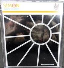 Simon Says Stamp Sunshine Background Large Cling Rubber Stamp 6" Square New