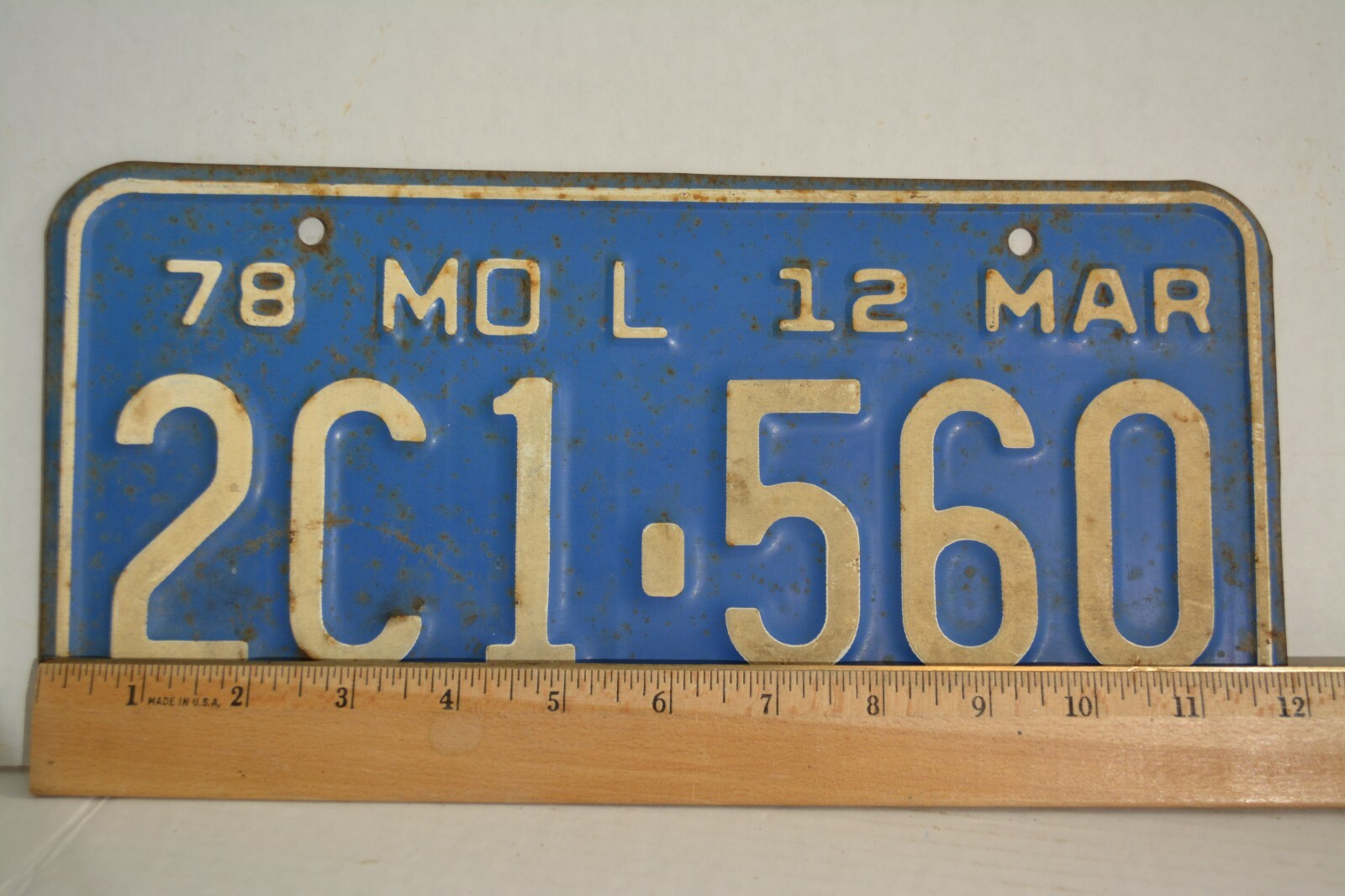 Vintage 1978 MIssouri License Plate MO L 78 2C1560 eBay
