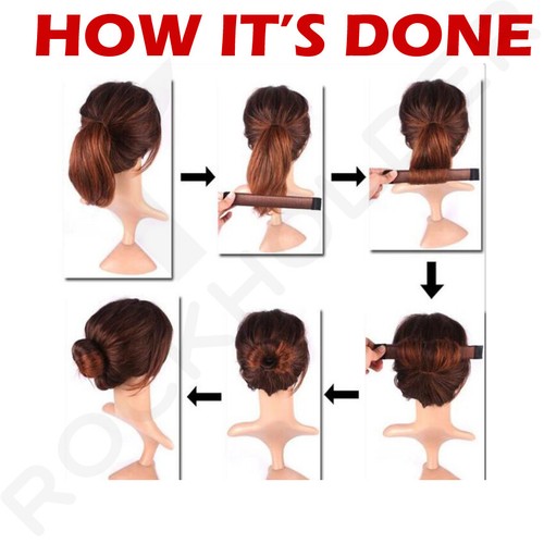 Máquina de moños para el cabello Magic French Donut bandas giratorias herramienta a presión fácil antiguo estilo hágalo usted mismo - Imagen 3 de 14