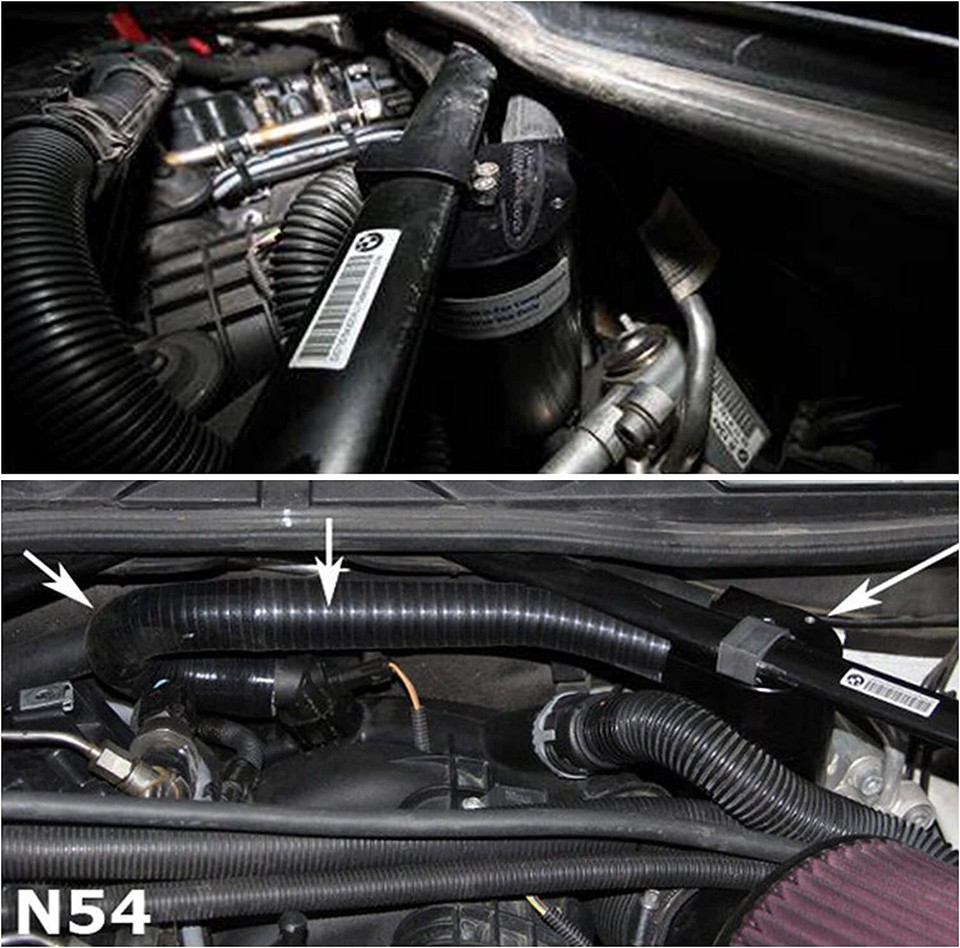 KSTE Oil Reservoir Catch Can Tankontluchtingsset Compatibel Met BMW 335i N54 135i E90 E92 E82 2006-2010