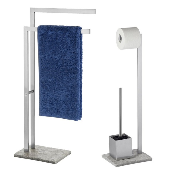 Wenko, HandtuchstäNder, Stand Wc Garnitur, Granit-image