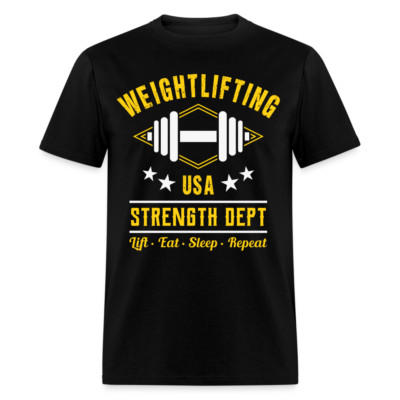 Weightlifting USA strength dept shirt Gym Fitness USA T-Shirt size S-6XL