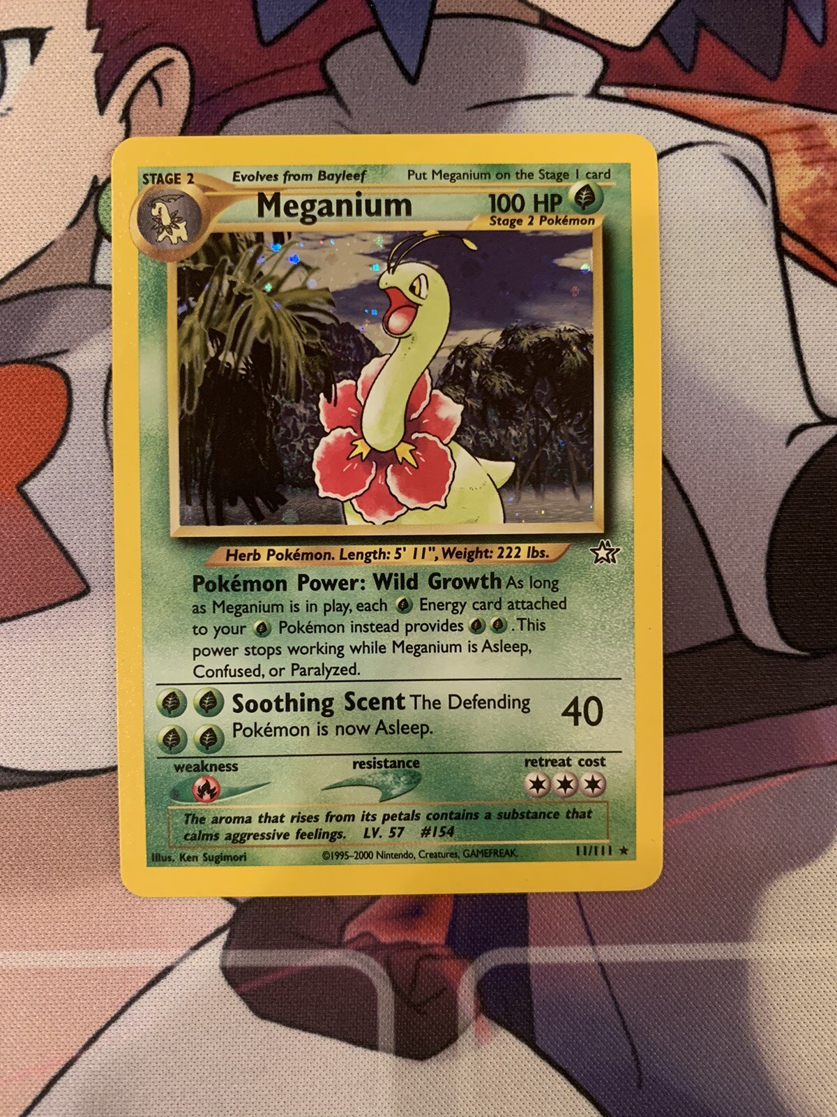 Meganium 11/111 Neo Genesis Holo Rare Vintage WoTC Pokémon TCG - NM