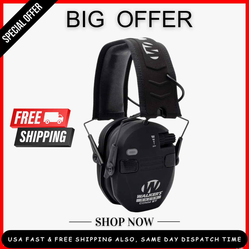 Walker’s Razor, Slim Electronic Quad Muff with Bluetooth (Black) eBay