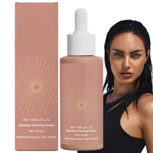Sunless Tanning Face & Body Natural Self Tanning Streakless Tan Drops Safety