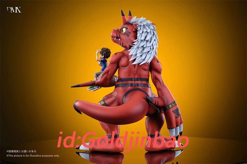 DMX Studio Digimon Growmon Model PU Matsuda Takato In Stock Guilmon H30cm New - Picture 2 of 6