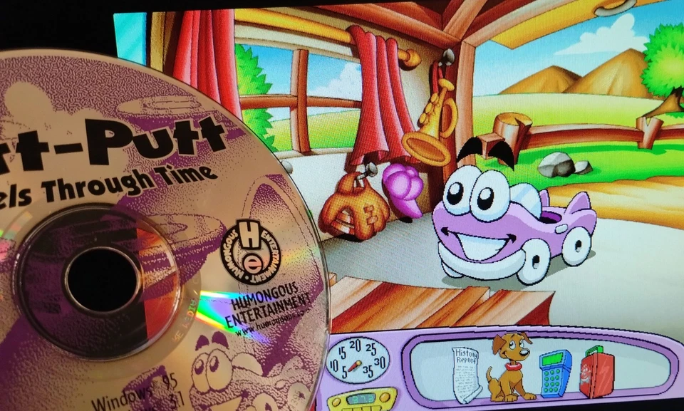 Putt-Putt Travels Through Time Retro PC/Mac Game Disc [Tested] Kids Edutainment - Image 3 of 4