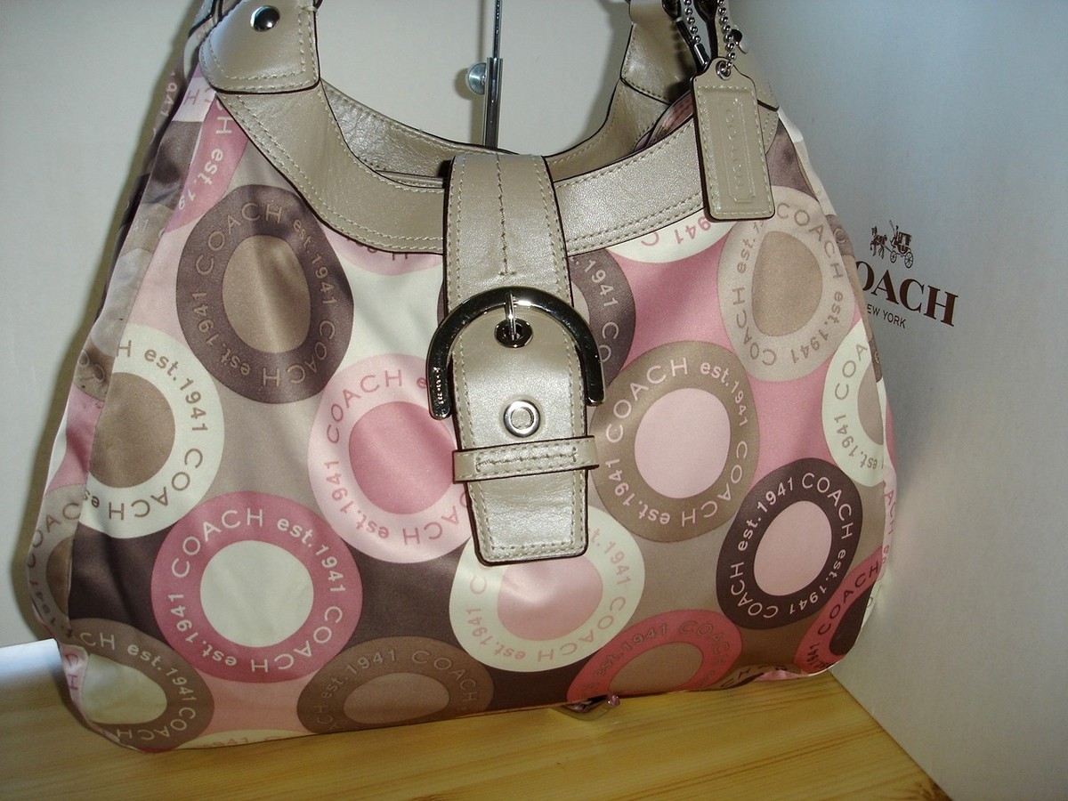 Coach 18440 Large Snaphead Sateen Hobo Shoulder Bag for sale