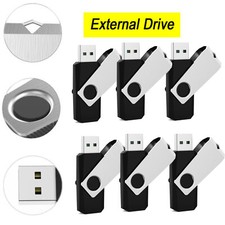 Swivel 128GB USB 2.0 Flash Drive Thumb Pen Drive Rotating Memory Stick Lot