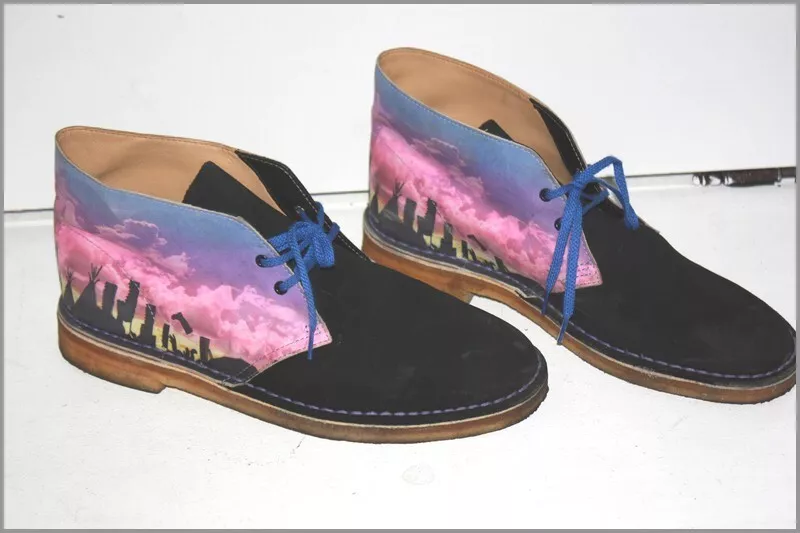 Clarks Originals Boots Desert Man Leather Printed T 43 Be