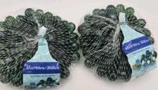 Two 14oz Decorative Marbles Green