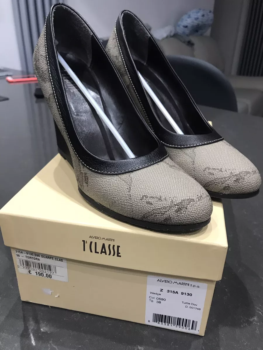 alviero martini 1 classe scarpe donna Con Zeppa Numero 38 Praticamente Nuove