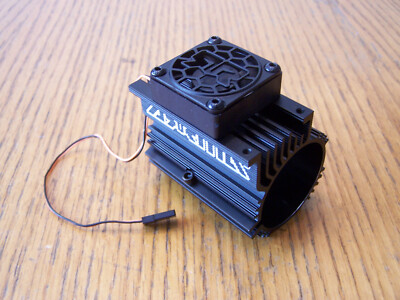 Arrma Kraton 6s BLX EXB Heatsink & Cooling Fan Black Aluminum Heat Sink /Outcast