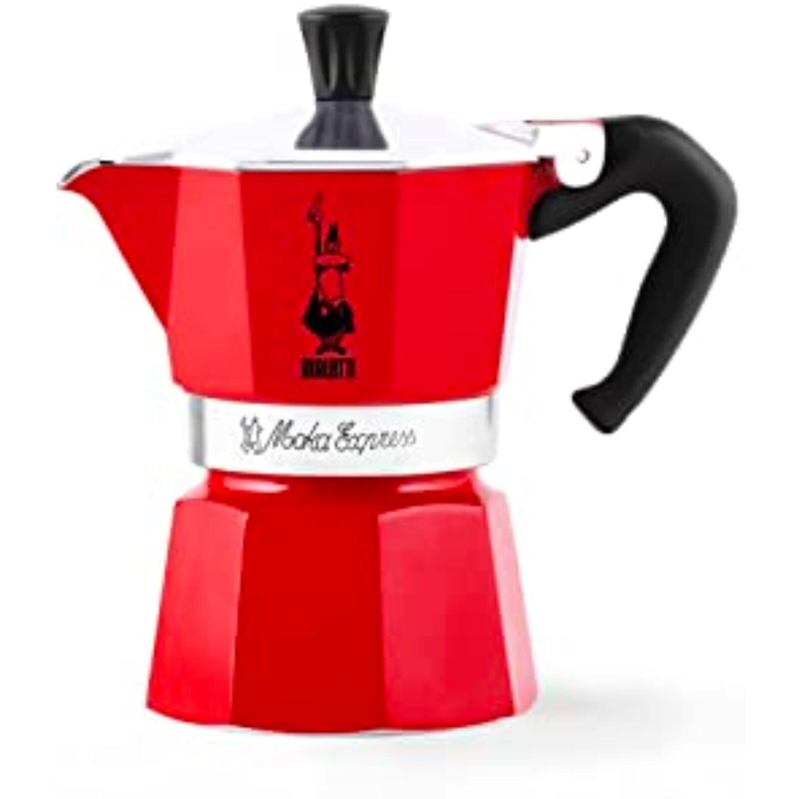 Bialetti 6 Cup Moka Stovetop Espresso Maker Red 6633 BIA0004943/NP