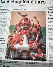 Best USC Trojans College Baseball Serie Mundial Championship 1998 L.A. Periódico