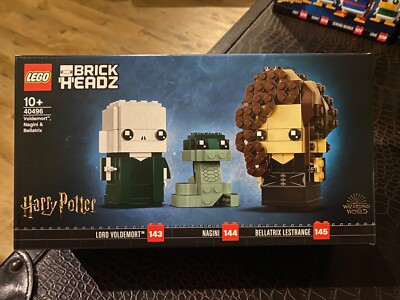 LEGO BRICKHEADZ: Lord Voldemort, Nagini, Bellatrix Lestrange (40496) Neu & OVP