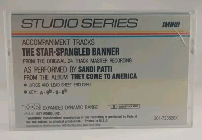 Studio Series The Star Spangled Banner Sandi Patti Accompaniment Trk Metal Reels