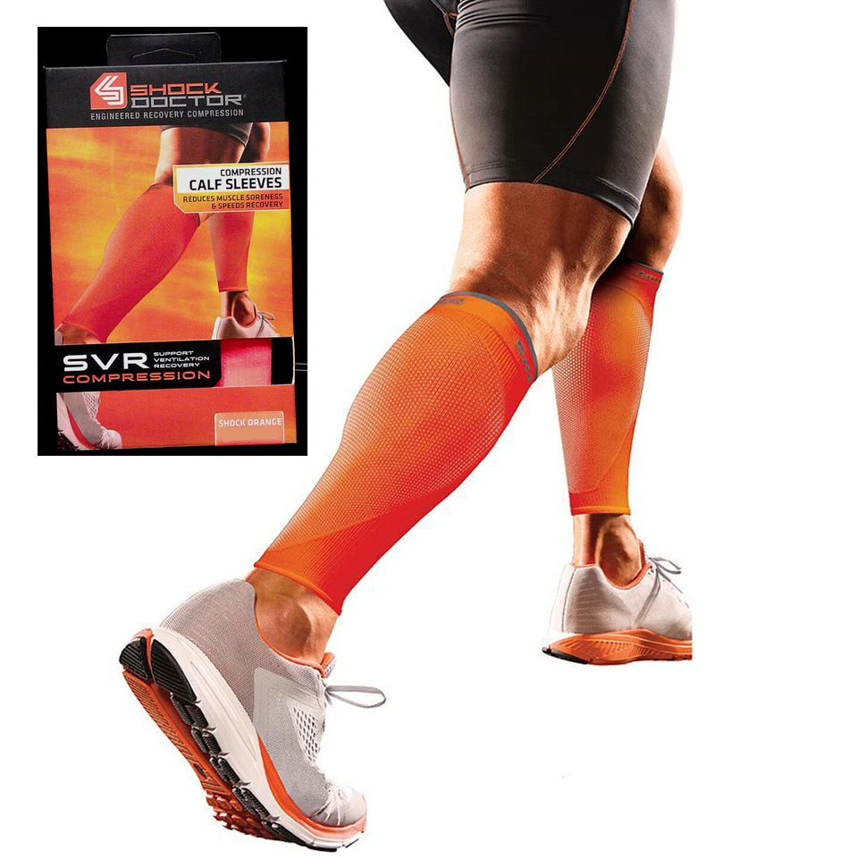 Shock doctor Calf Sleeves SZ XS COMPRESSION recovery 725 SVR Running Training  - Image 2 of 3