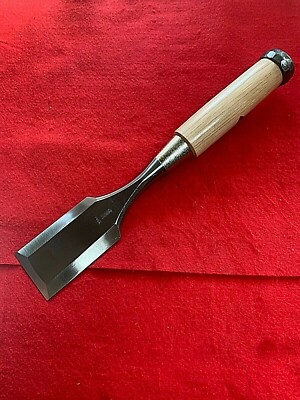 Japanischer Stechbeitel Holzmeißel Yoshio Usui 48 mm alle HSS Klinge Holzbear...