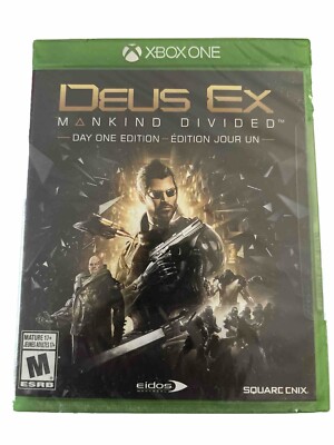 Deus Ex: Mankind Divided - Day One Edition (Microsoft Xbox One, 2016) Brand New