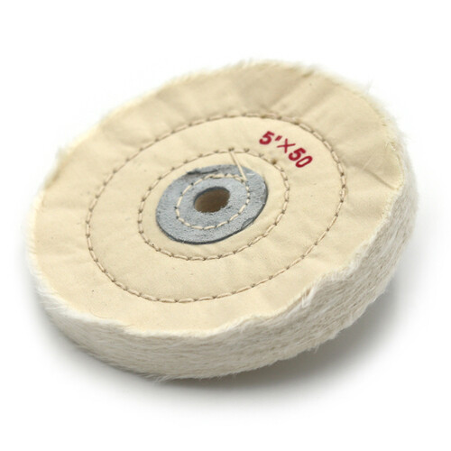 5"" White Cotton Polishing Buffing Wheel Disc Pads Buff for Bench Grinder Tools