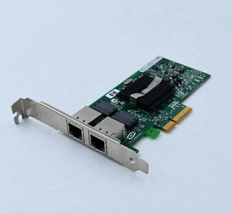 HP NC360T 1Gb 2-port intel pro/1000pt Chip Ethernet Network Adapter 412651-001 - Image 3 of 4