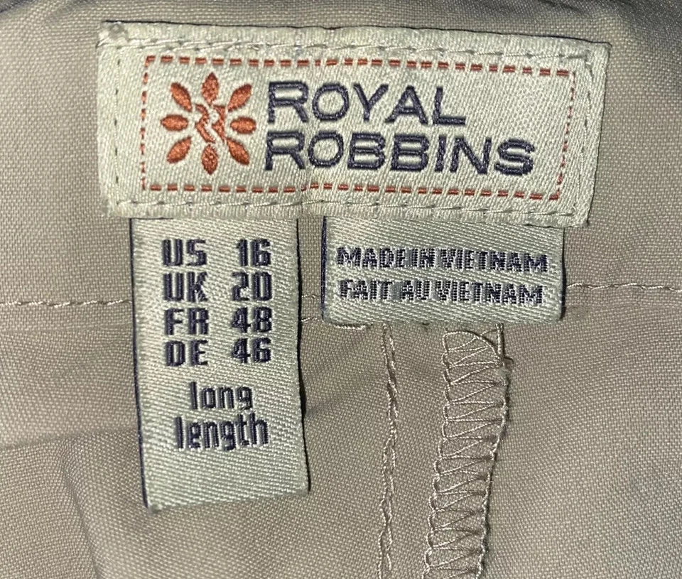 PANTALONES ROYAL ROBBINS MUJER 16 L BEIGE SENDERO ACTIVO EXTERIOR Foto 4 de 4