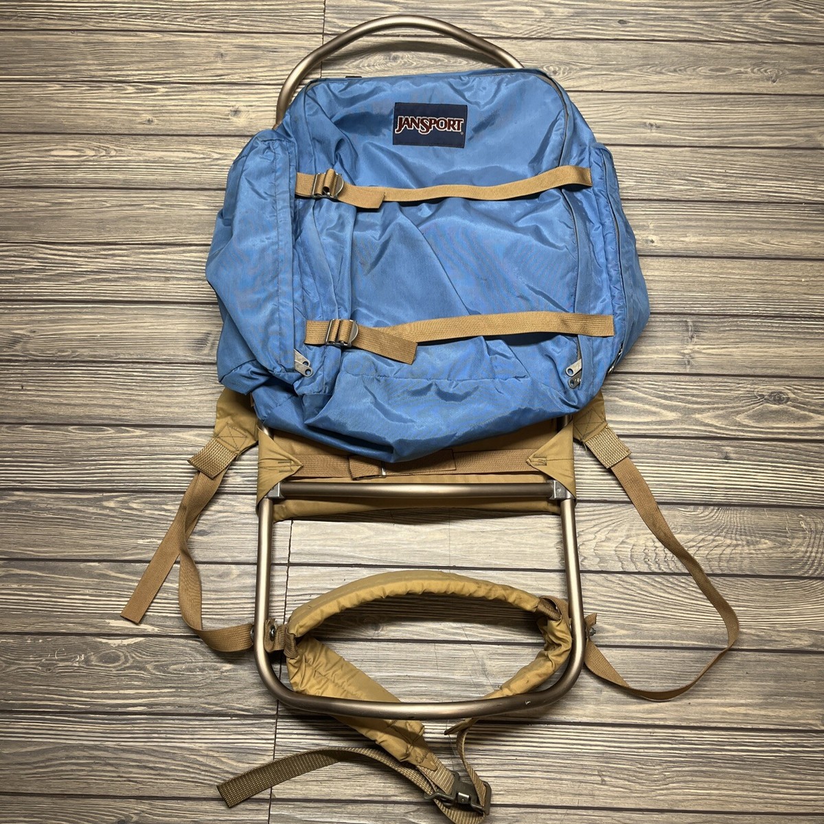 Vintage Jansport External Aluminum Frame Blue Hiking Camping