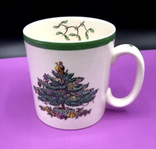 Spode Christmas Tree Mug Green Trim - Replacement Stock - Made in England