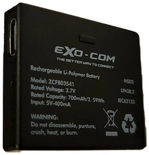 U-Clear Scorpion EXO-Com Li-Polymer Rechargeable Battery (338108)