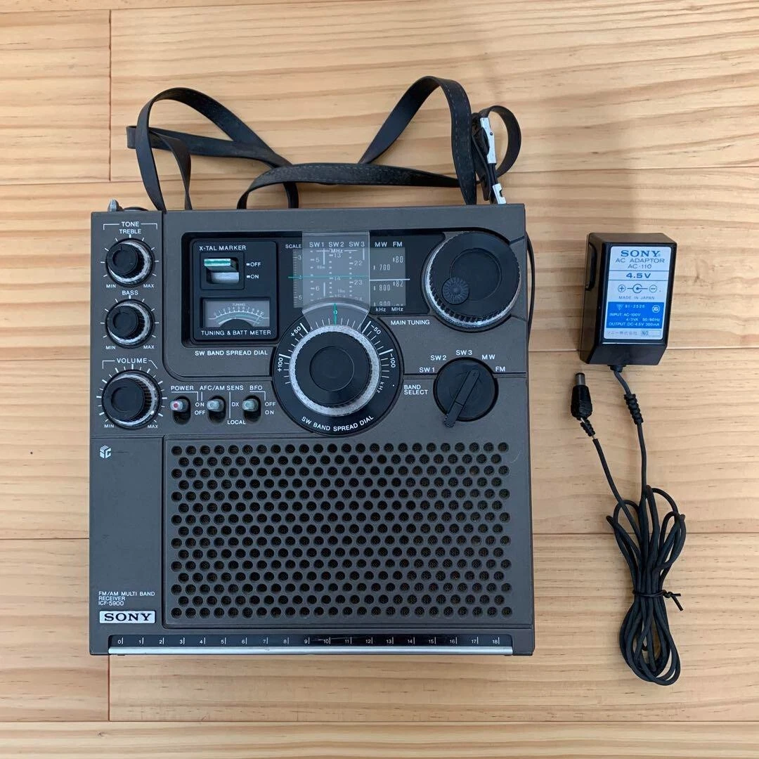 Sony ICF-5900 FM AM Multi Band Short Wave Radio Receiver Tested from JAPAN