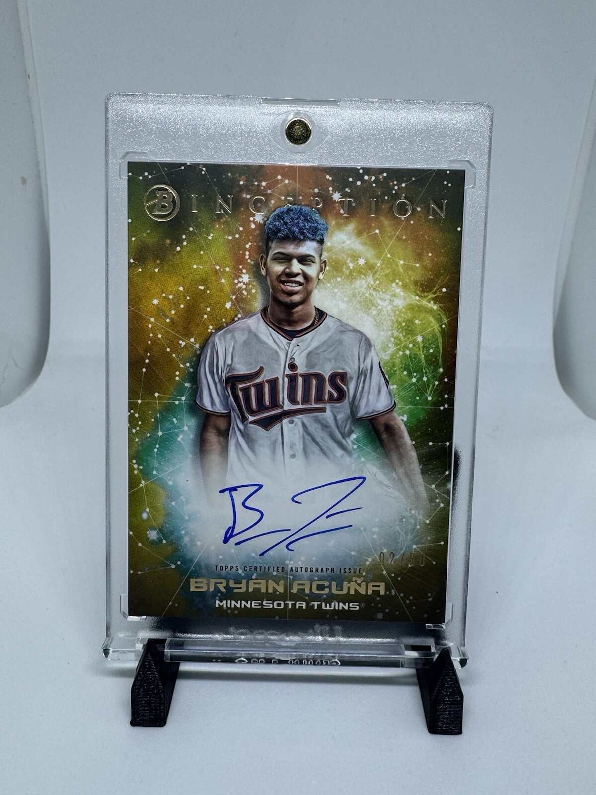 Bryan Acuna 2022 Showman Inception 🔥￼🔥 AUTO /50  RC 🔥🔥 ￼ Minnesota Twins