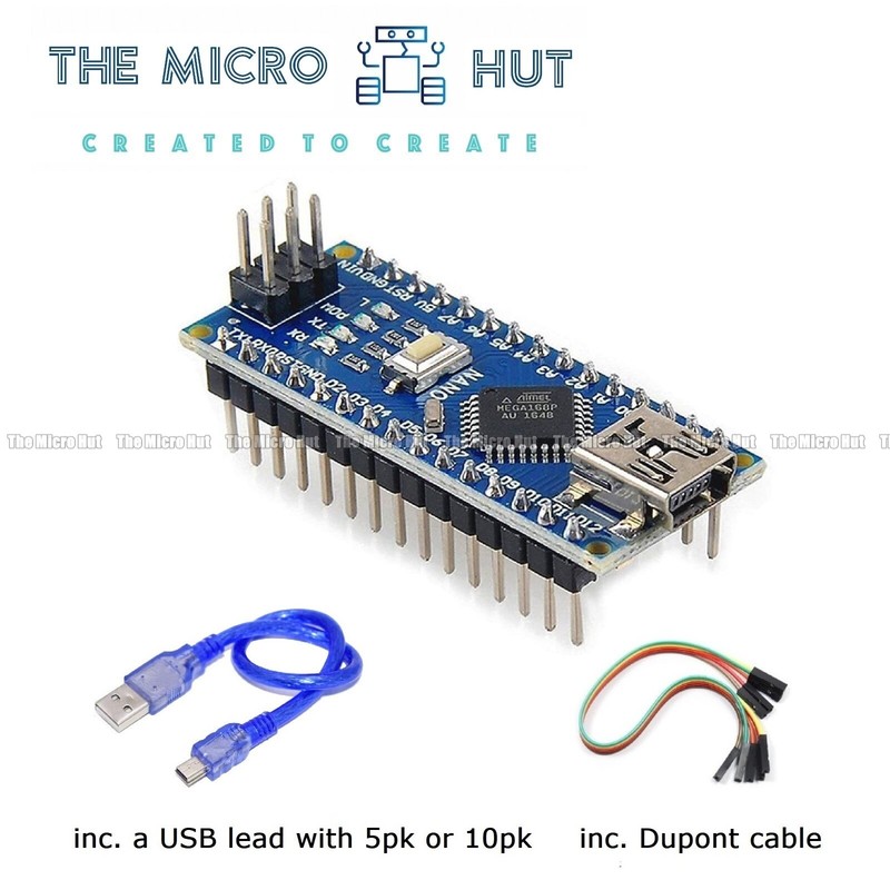 Nano V3 ATMEGA168P 5V 16MHz CH340G Soldered - TESTED Arduino Compatible