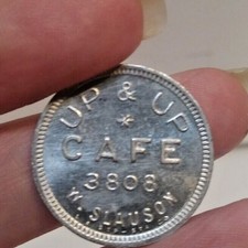 Vintage Blank Back Up & Up Cafe Trade Tok…