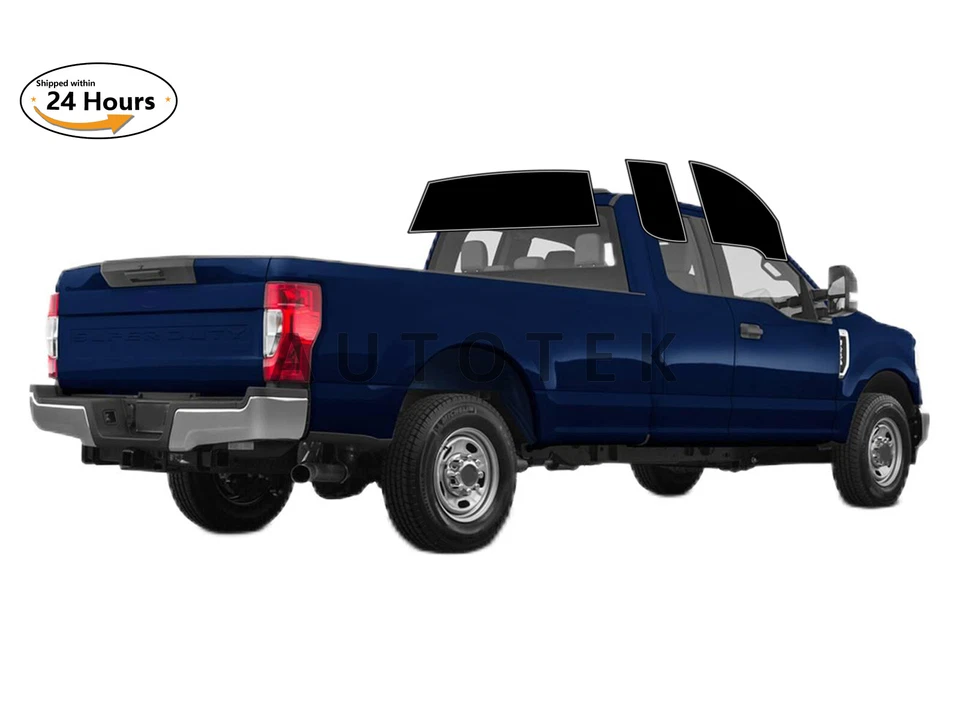 Kit de película de tinte de ventana de 2 capas precortada personalizada computarizada para todos los Ford F250 F350 F450 Foto 3 de 4