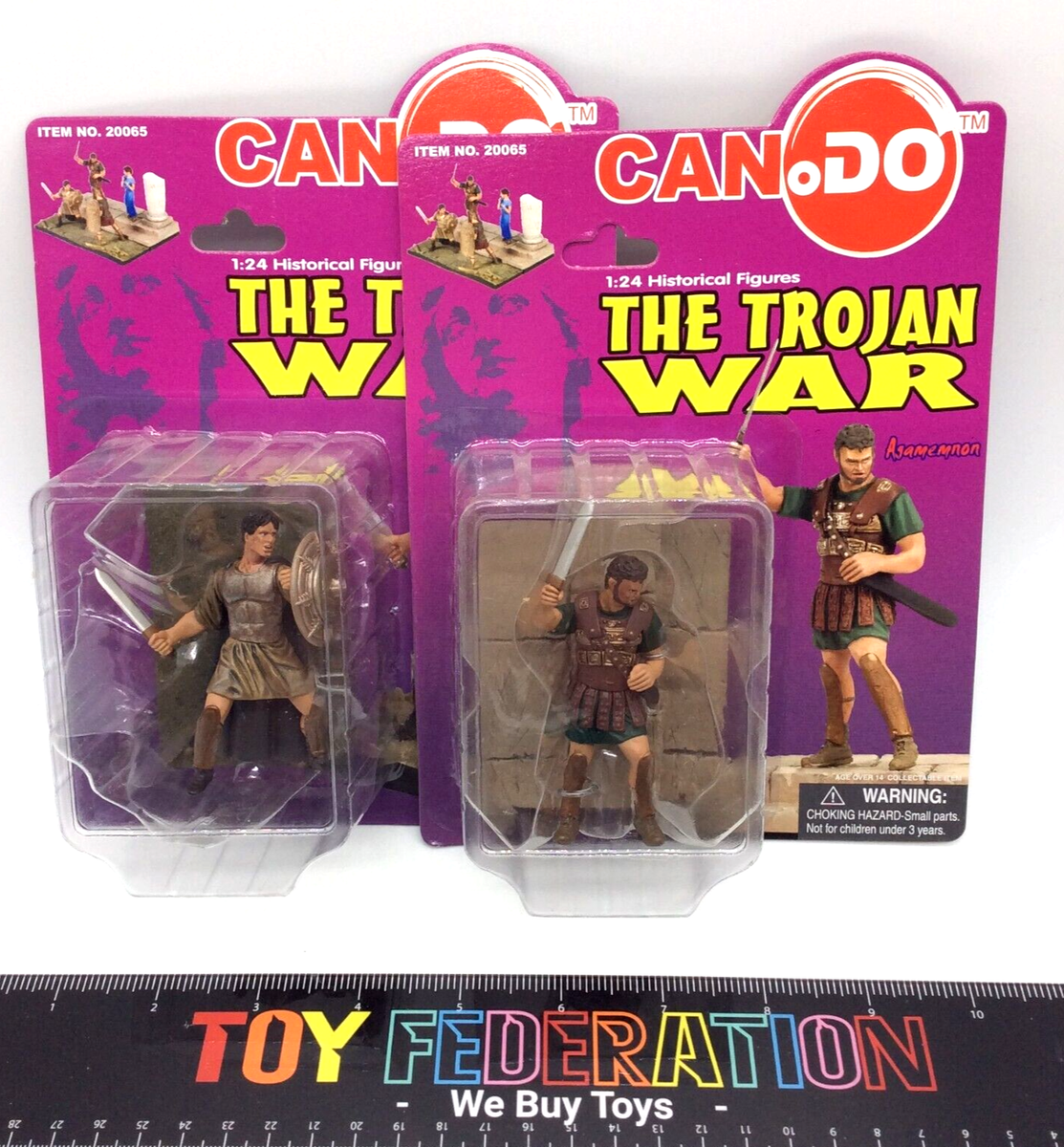 SET OF 2: Dragon CanDo 20065 The TROJAN WAR 1:24 Figures- Paris