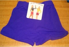 Youth Purple Cheerleading Tennis Dance Boy Short Cut Spankie Bloomers NIP