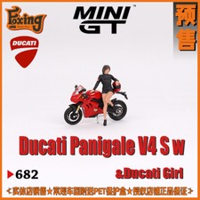MINI GT 1:64 Ducati Panigale V4 S w/ Ducati Girl Model Car