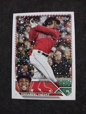 2023 Topps Holiday EMMANUEL VALDEZ #H171  Baseball Rookie Card RED SOX RC. rookie card picture