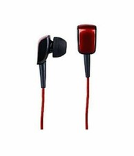 Lot of 2 T-Mobile 3.5mm Stereo Headset with Microphone, Black/Red
