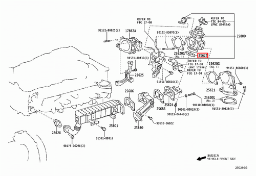 Genuine Toyota Prado 150 120 90 Series KDJ 1KD 3.0 Diesel EGR Valve Gasket - Picture 10 of 20