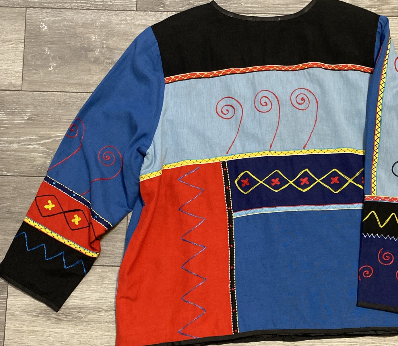 INDIGO MOON PATCHWORK & EMBROIDERY JACKET - WOMEN… - image 10