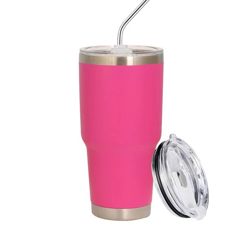 30oz Tumbler Double Wall Vacuum Insulated Travel Mug, Stainless Steel with Lid - Picture 23 of 25